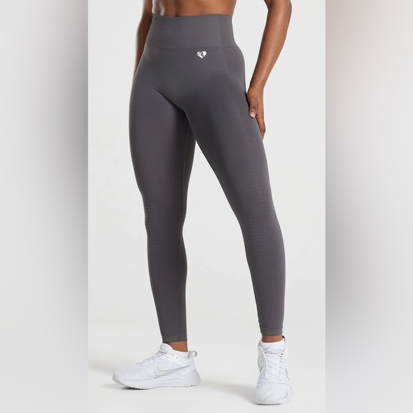 Women's Best Size Medium Power Seamless Long Length Leggings Graphite - Picture 1 of 10
